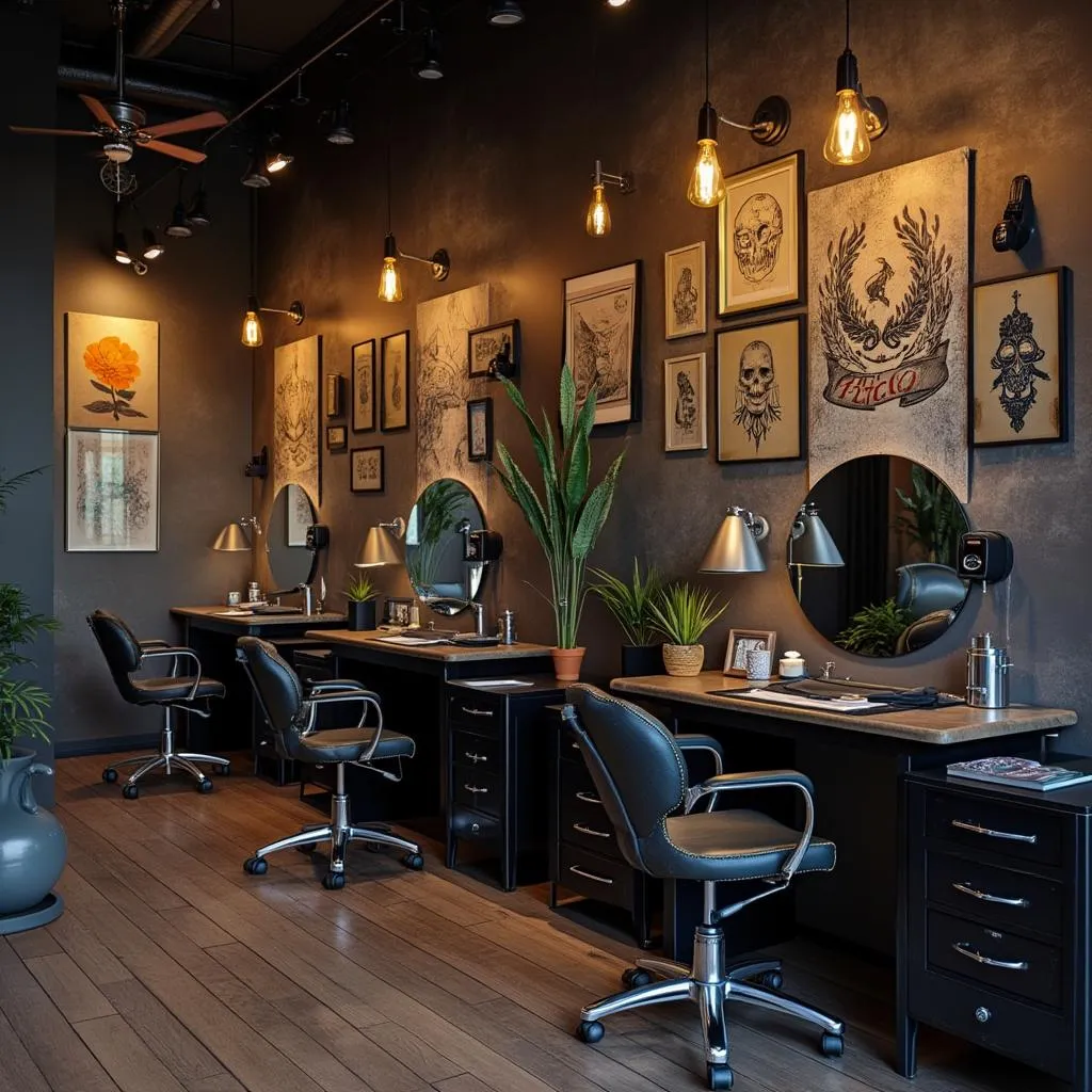 Studio di tatuaggi con design moderno