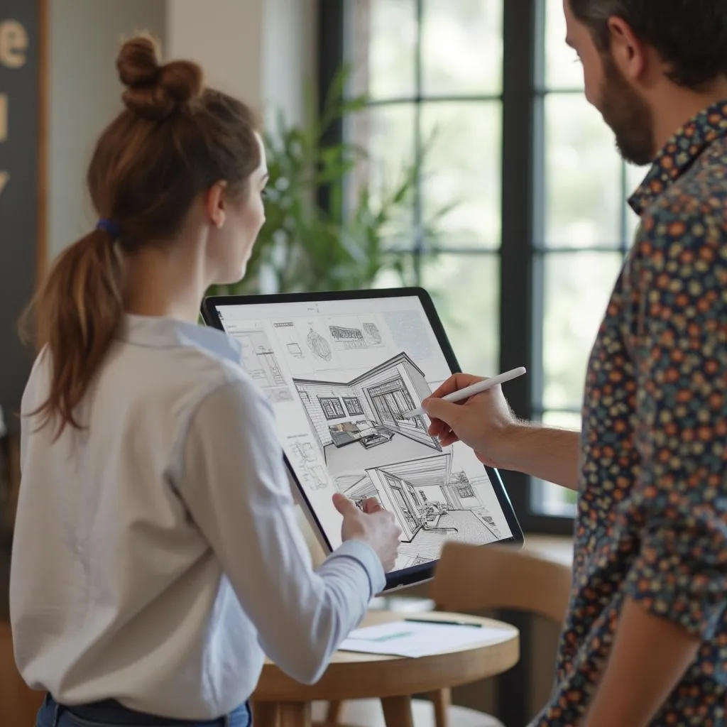 Consulenza pre-tatuaggio con un cliente