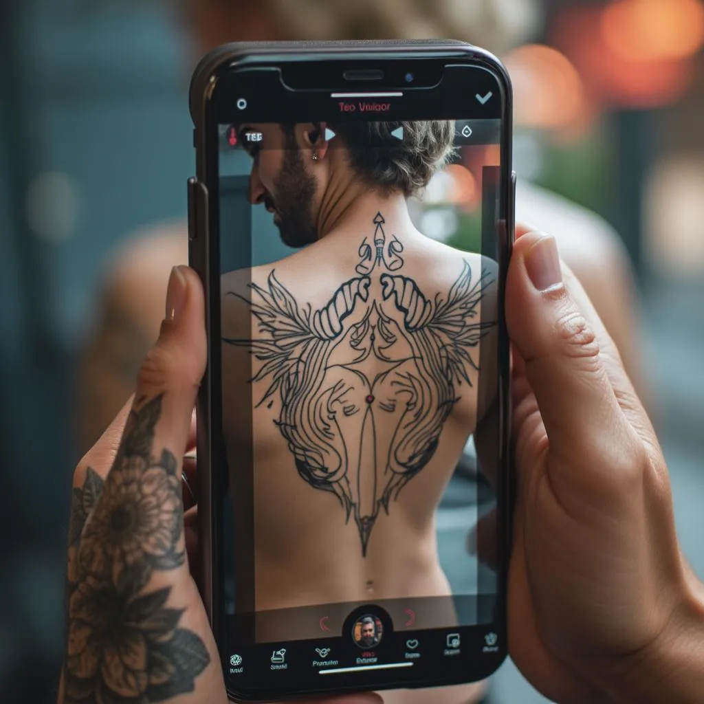 Anteprima virtuale del tatuaggio